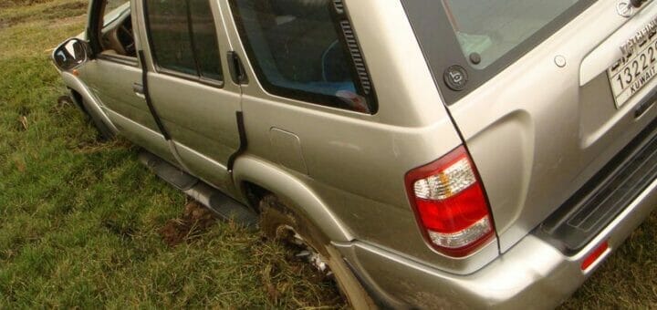 My car Stuck in mud